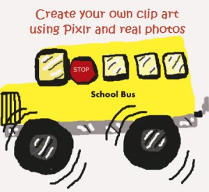 School Bus clip art final for blog